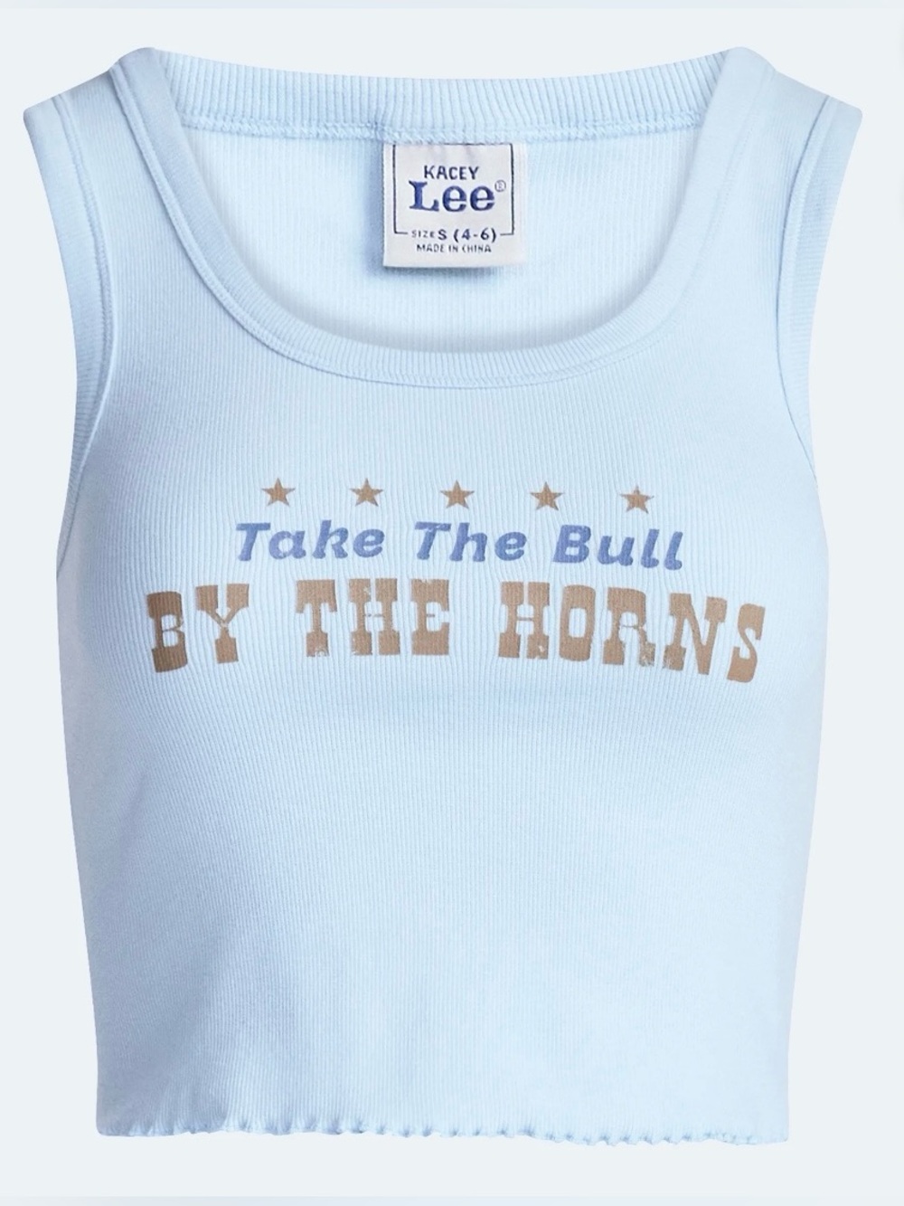 NWT Kacey Lee x Kacey Musgraves Take the Bull Graphic Tank Top S